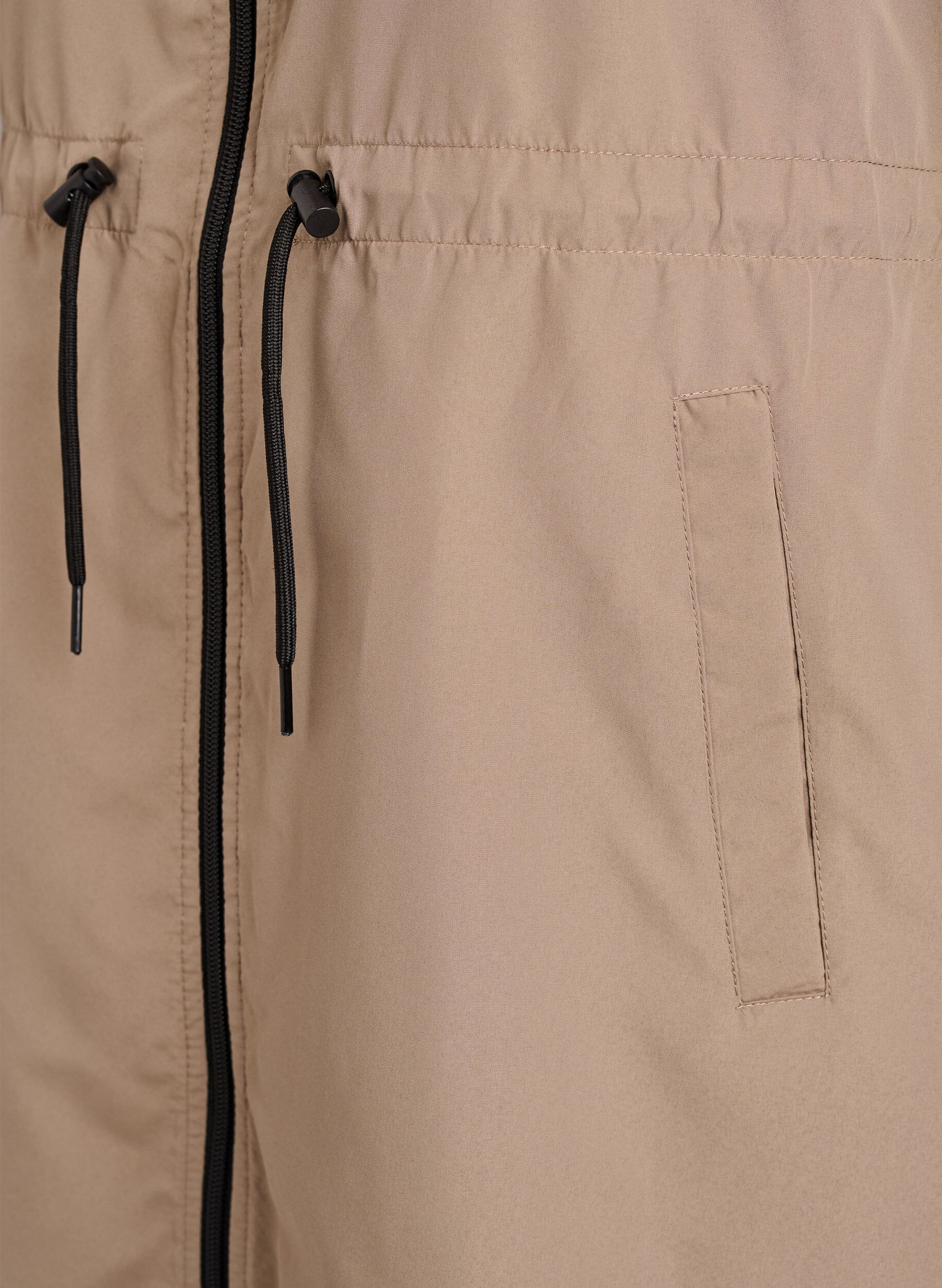 Zizzi FLASH - Lekka kurtka z kapturem, Brązowy, Packshot image number 3