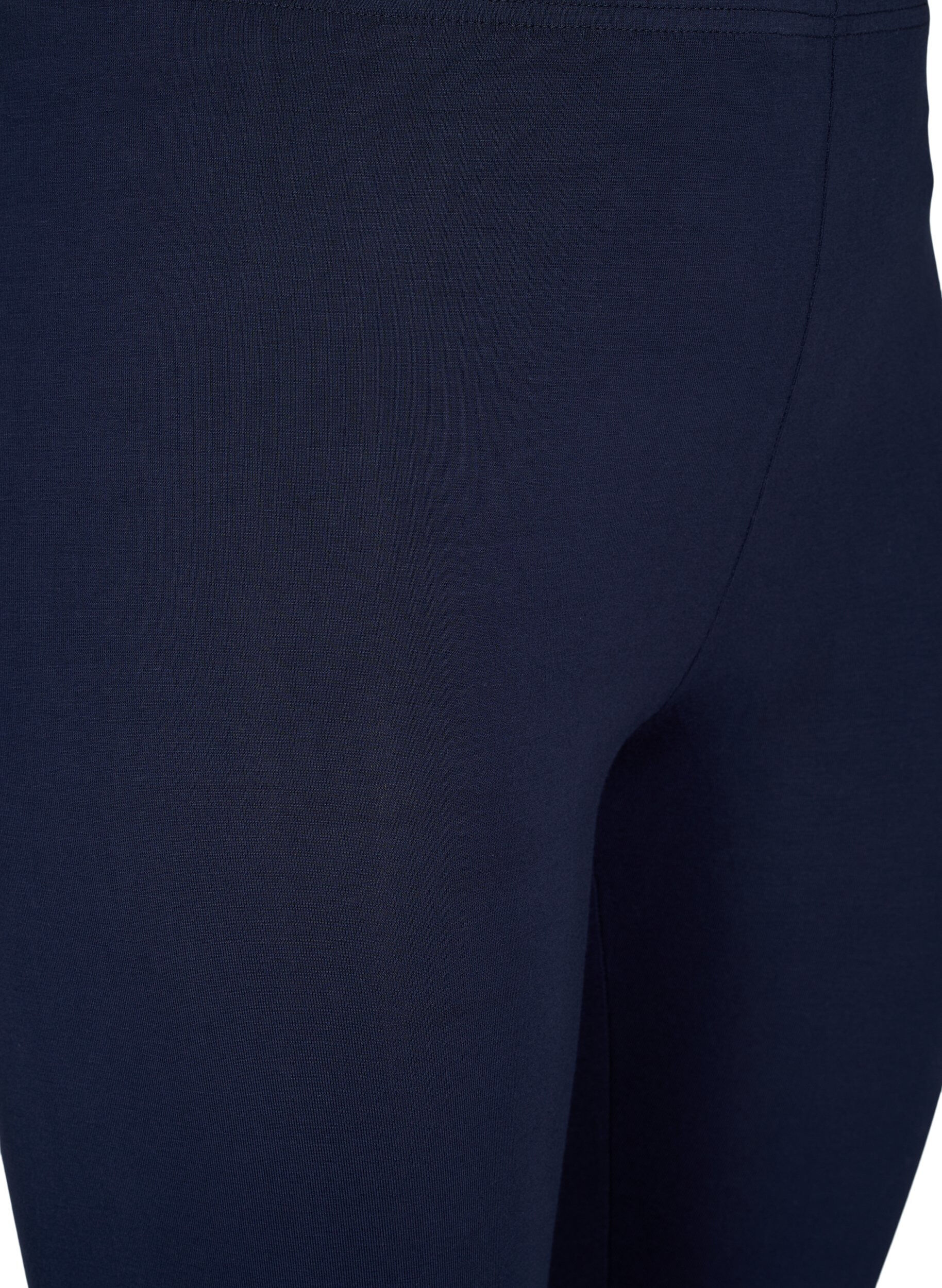 Zizzi3/4-length wiskozowe legginsy w stylu basic, Niebieskie, Packshot image number 2