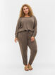 Loose trousers in a viscose blend, Falcon Melange, Model image number 0