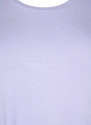Prazkowana koszulka z wiskozy, Lavender, Packshot image number 2
