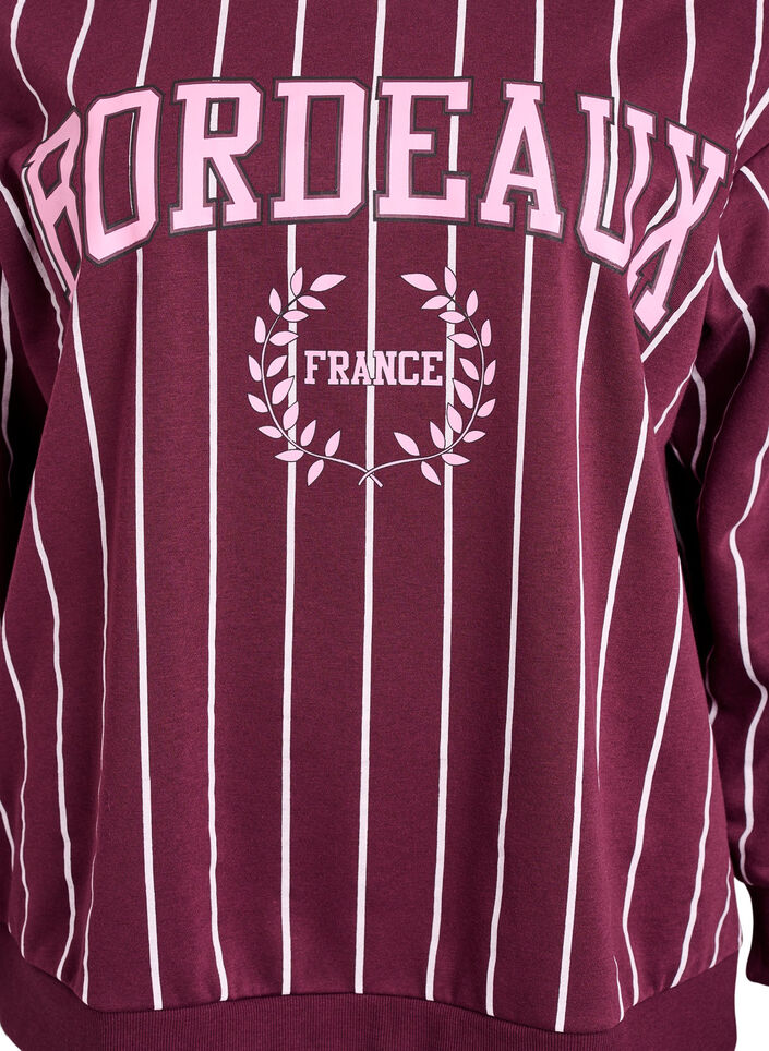 Bluza z nadrukiem z napisem, Czerwony, Packshot image number 2