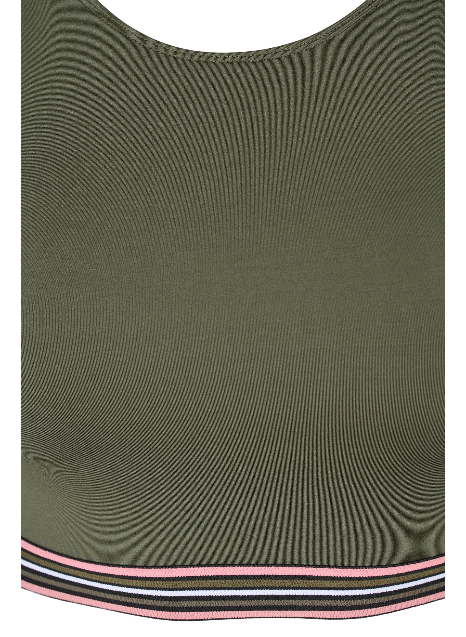 Zizzi Biustonosz miekki z regulowanymi ramiaczkami, Zielony, Packshot image number 2