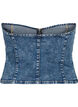 Dzinsowy gorset z suwakiem, Blue denim, Packshot image number 1