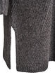 Krótka sukienka z golfem z prazkowanej dzianiny, Ciemnoszary, Packshot image number 3