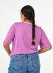 Koszulka z TENCEL&trade; Lyocell i paskami, Fioletowy, Model image number 2
