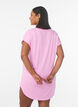 Koszula nocna z kr&oacute;tkim rekawem i nadrukiem tekstowym, R&oacute;żowy, Model image number 2