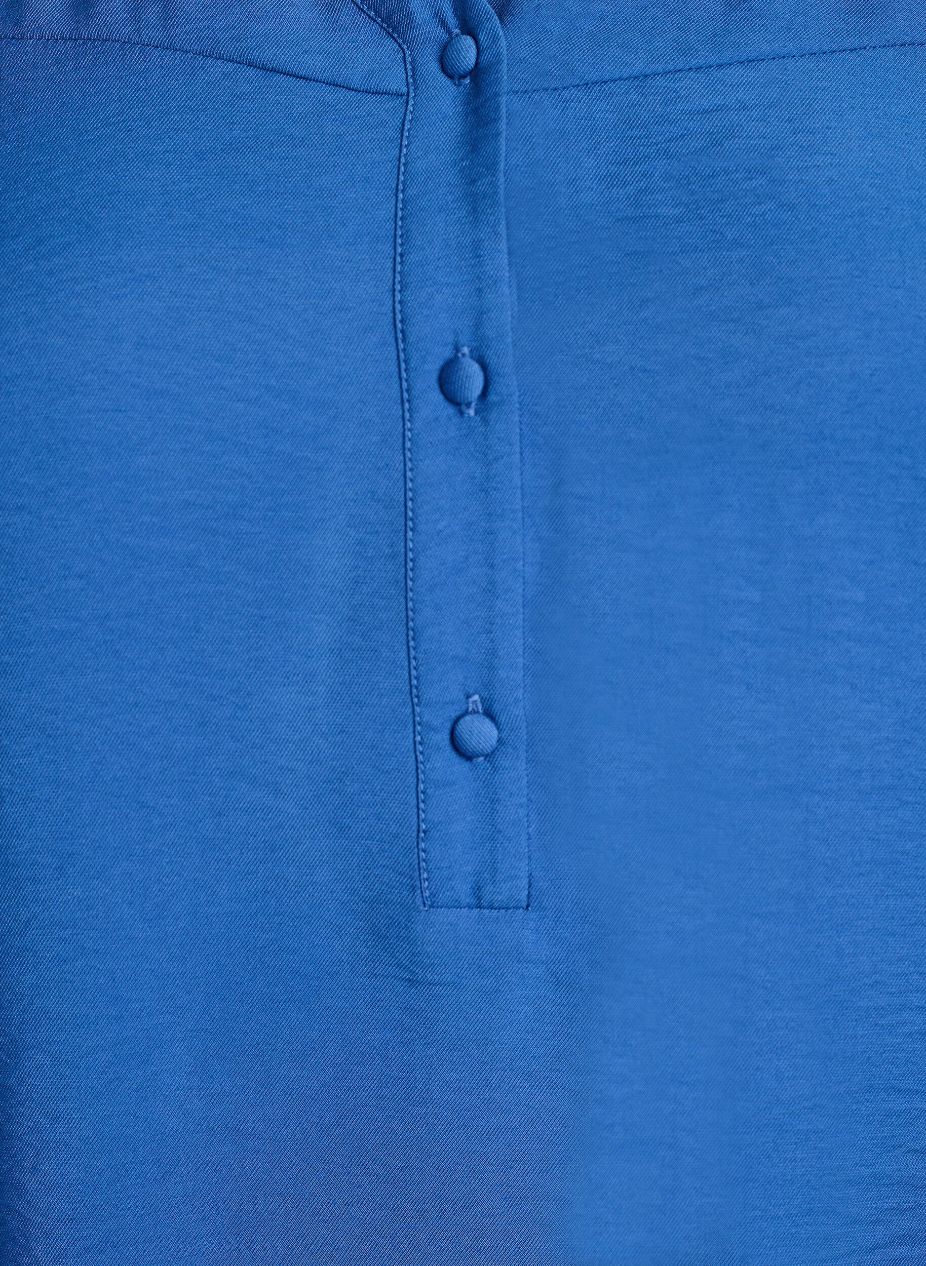 ZizziBluzka wiskozowa ze smockiem i marszczonymi detalami, Niebieskie, Packshot image number 2