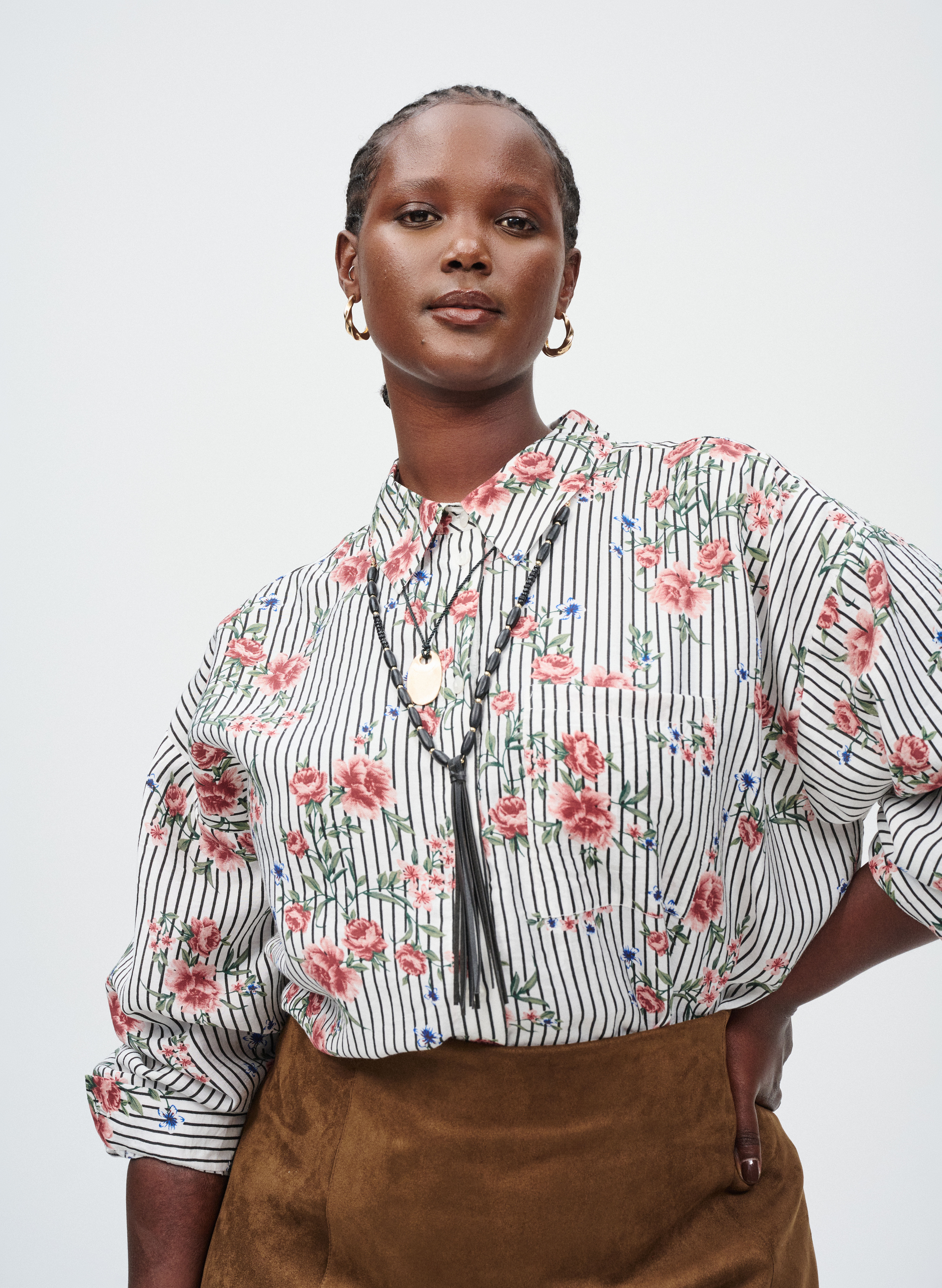 Zizzi Koszula z kwiatowym nadrukiem, , Model