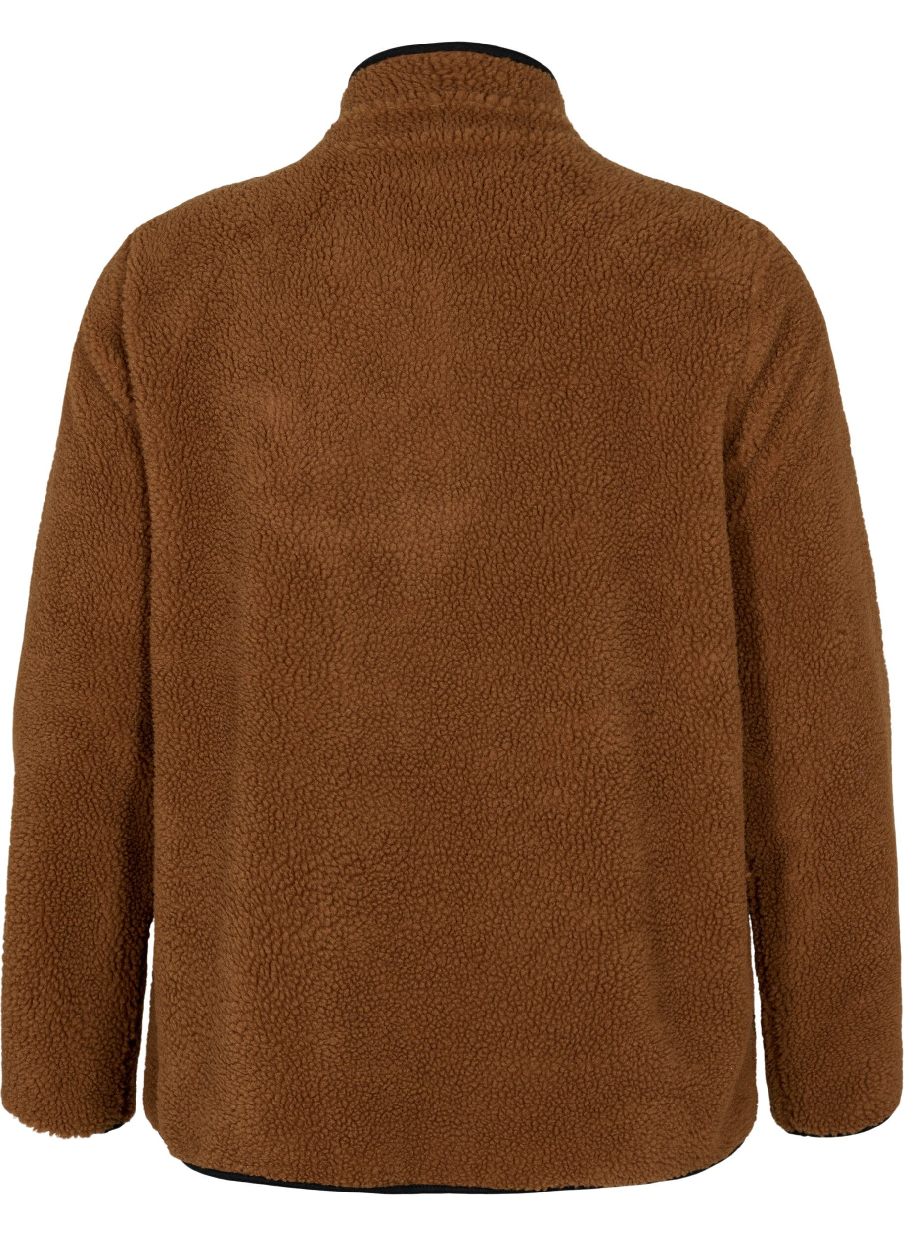 Zizzi Pluszowy anorak ze st&oacute;jka i suwakiem, Partridge ASS, Packshot image number 1