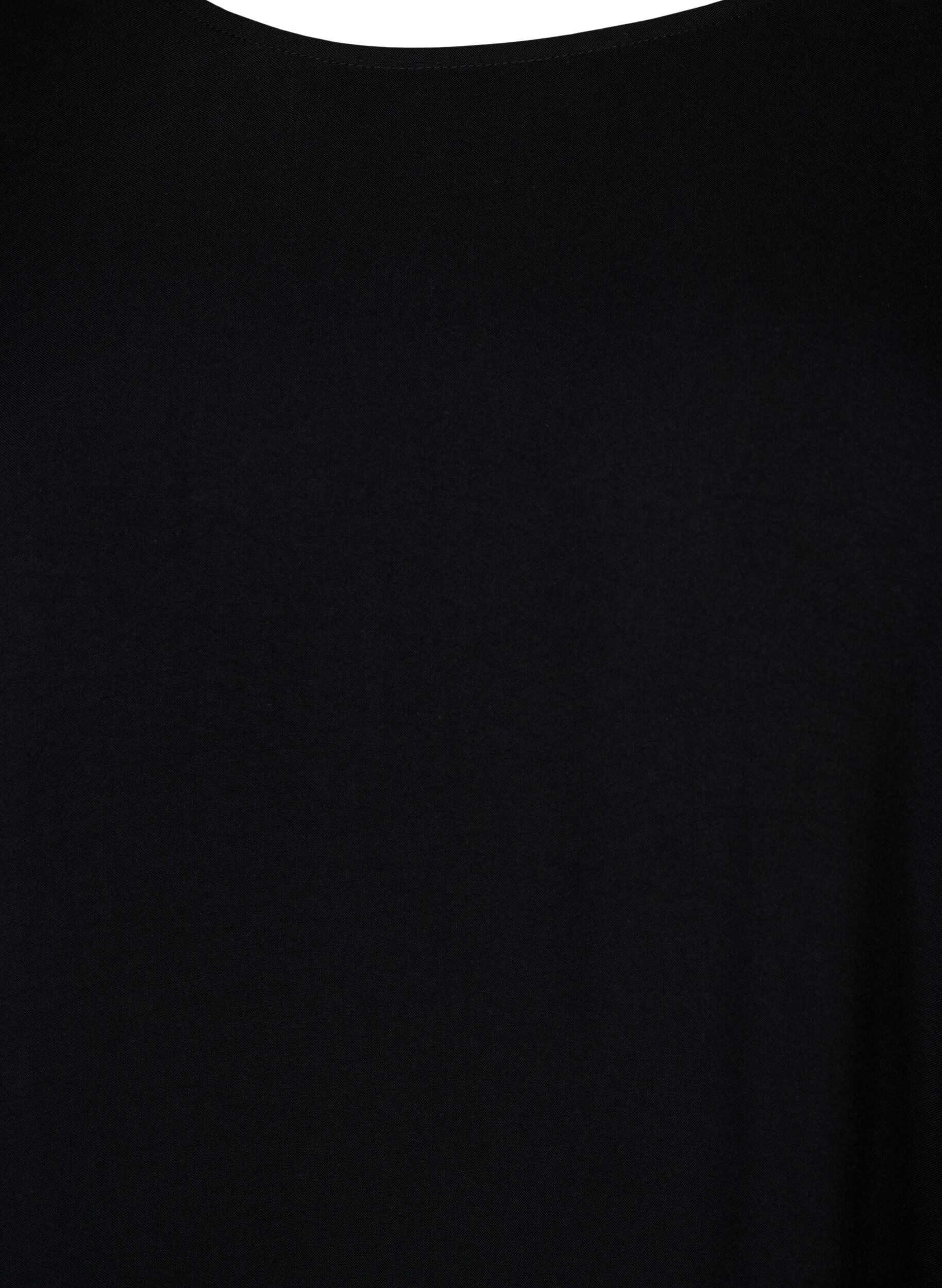 ZizziSukienka z wiskozy z wcieciem, Czarne, Packshot image number 2