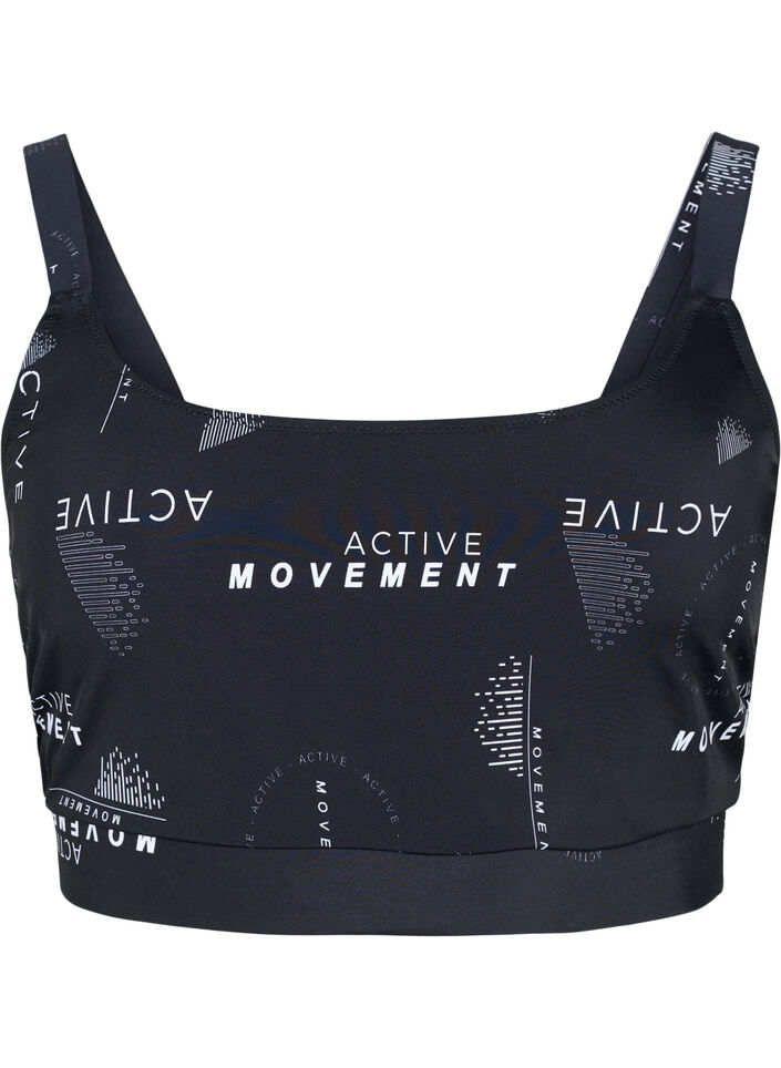 Printed bikini top, Logo Print, Packshot image number 0