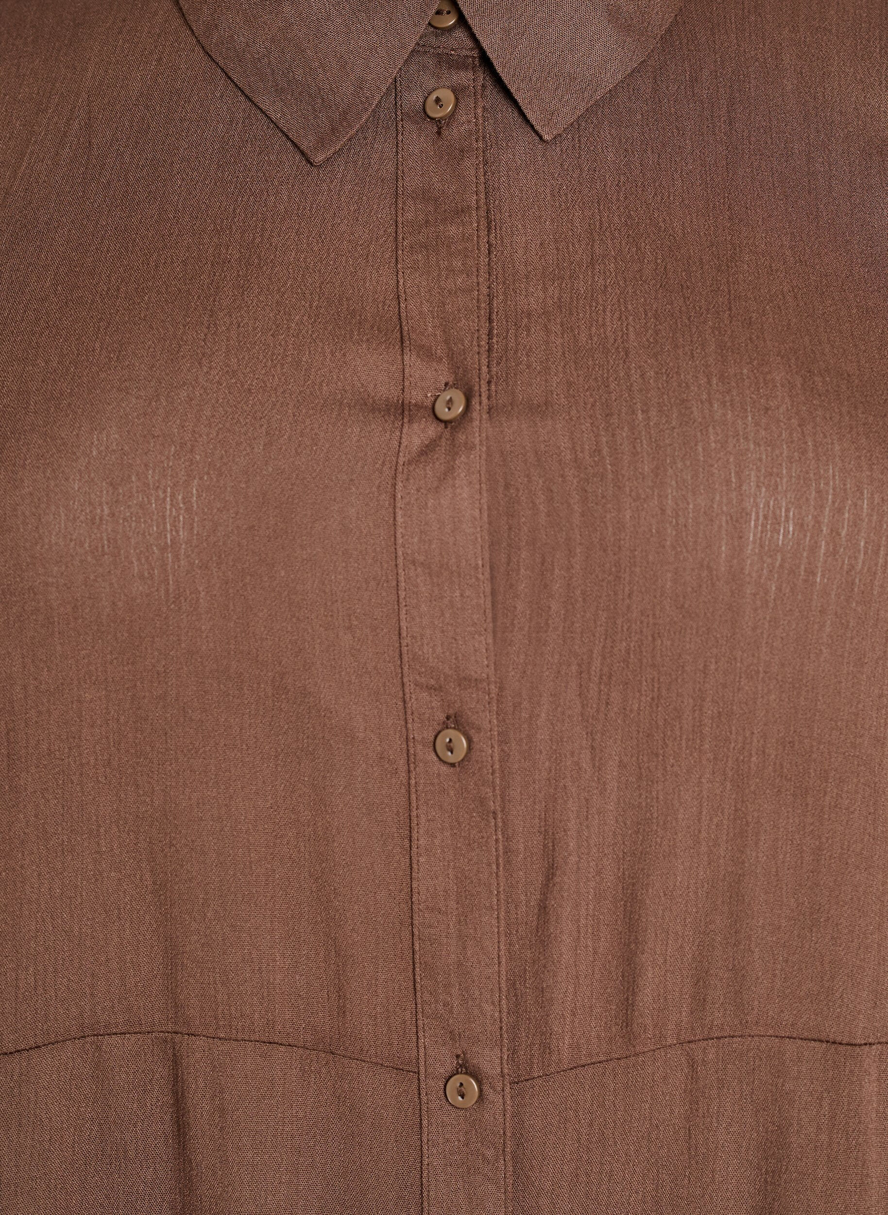 Zizzi Midi koszulowa sukienka z kr&oacute;tkimi rekawami, Zielony, Packshot image number 2