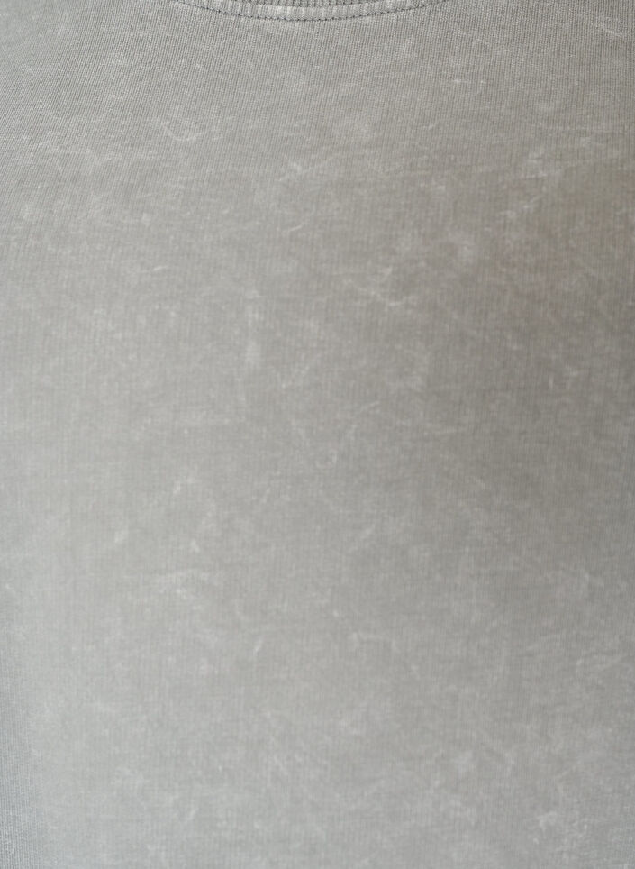 Luzna sukienka T-shirtowa z koronkowym wykonczeniem, Szary, Packshot image number 2