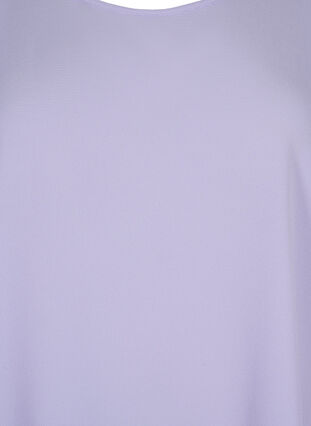 Bluzka z krótkim rekawem i okraglym dekoltem, Lavender, Packshot image number 2