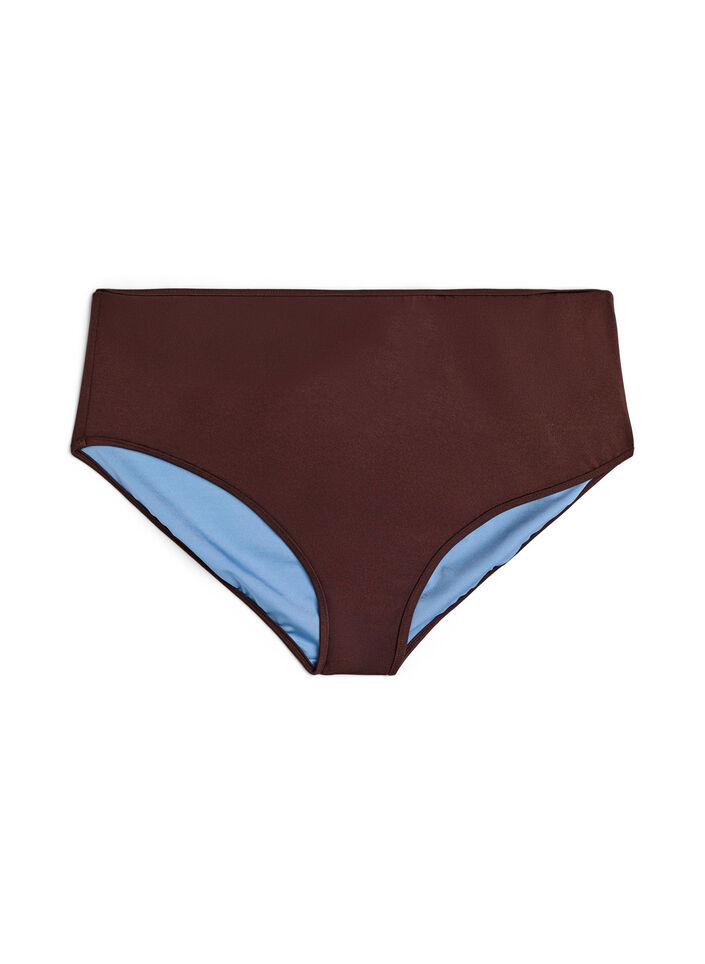 Odwrotne doly bikini z regulowana talia, Brązowy, Packshot image number 0