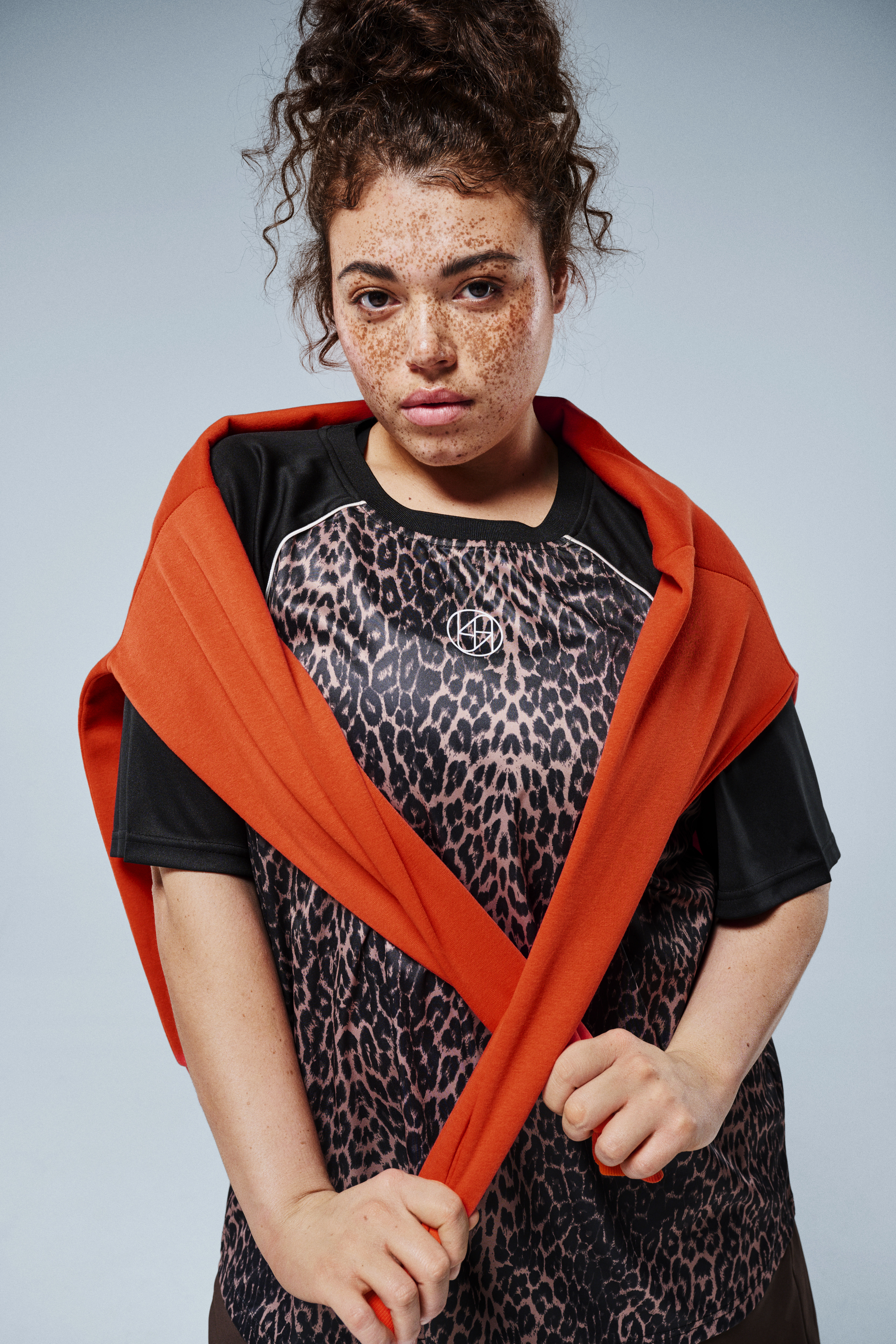 Zizzi Koszulka treningowa w panterkę, , Model