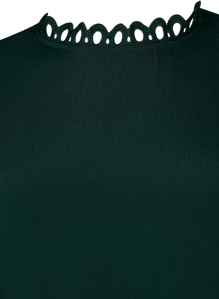 Wiskozowa sukienka z szydelkowymi rekawami, Scarab, Packshot image number 2