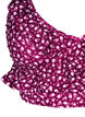 Kwiatowy stanik bikini z falbankami, Czerwony, Packshot image number 2