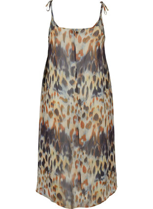 Sukienka plazowa na ramiaczkach w panterke, Abstract Leopard, Packshot image number 1