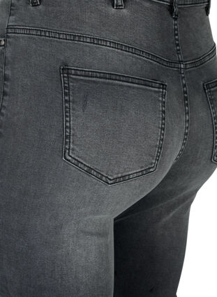 Obcisle jeansy z rozdarciami, Grey Denim, Packshot image number 3