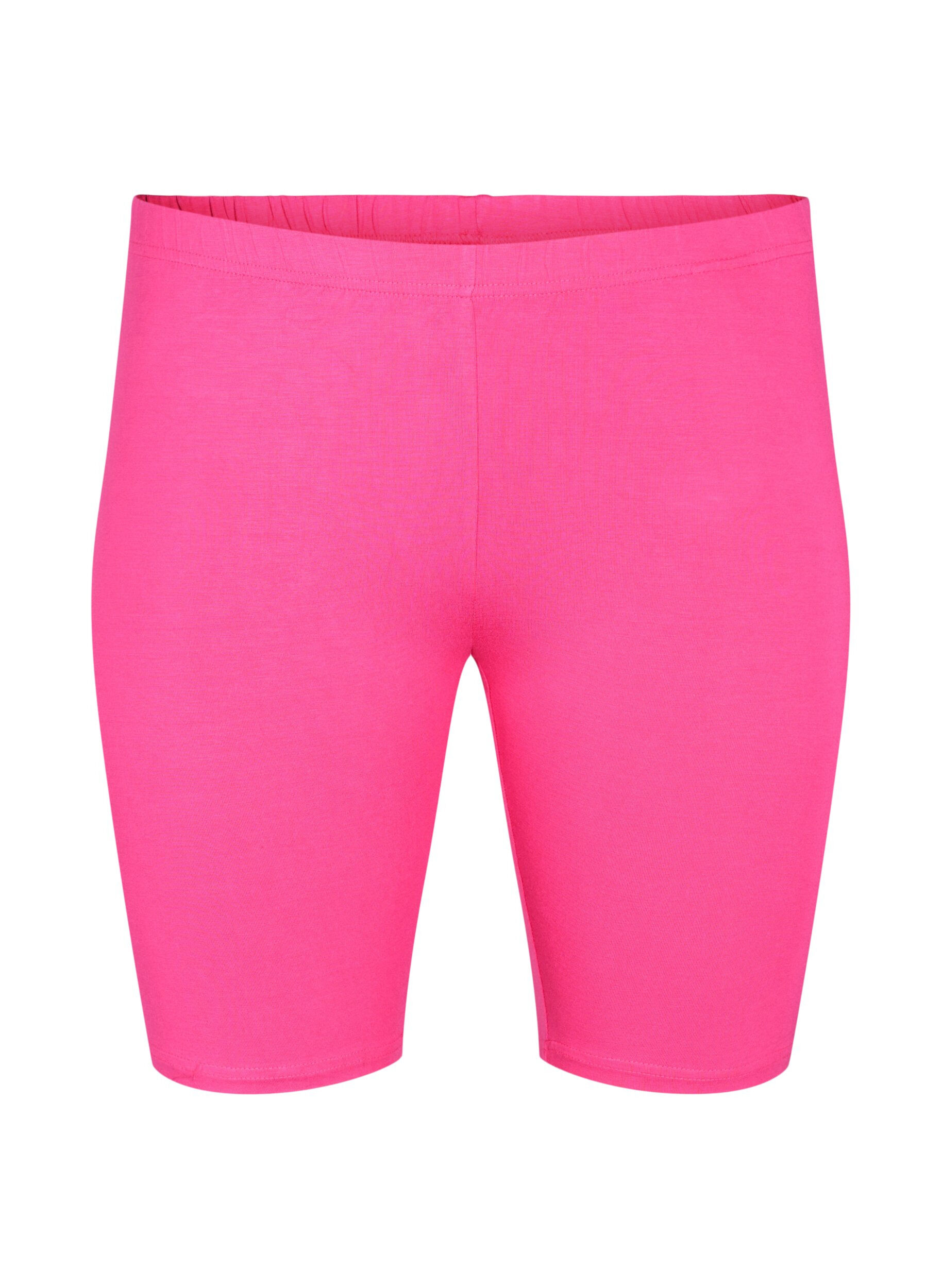 ZizziJednokolorowe szorty rowerowe typu basic, R&oacute;żowy, Packshot image number 0