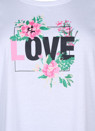 FLASH – koszulka z motywem, Bright White Love, Packshot image number 2