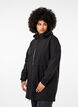Kurtka softshell z odpinanym kapturem, Czarne, Model image number 0