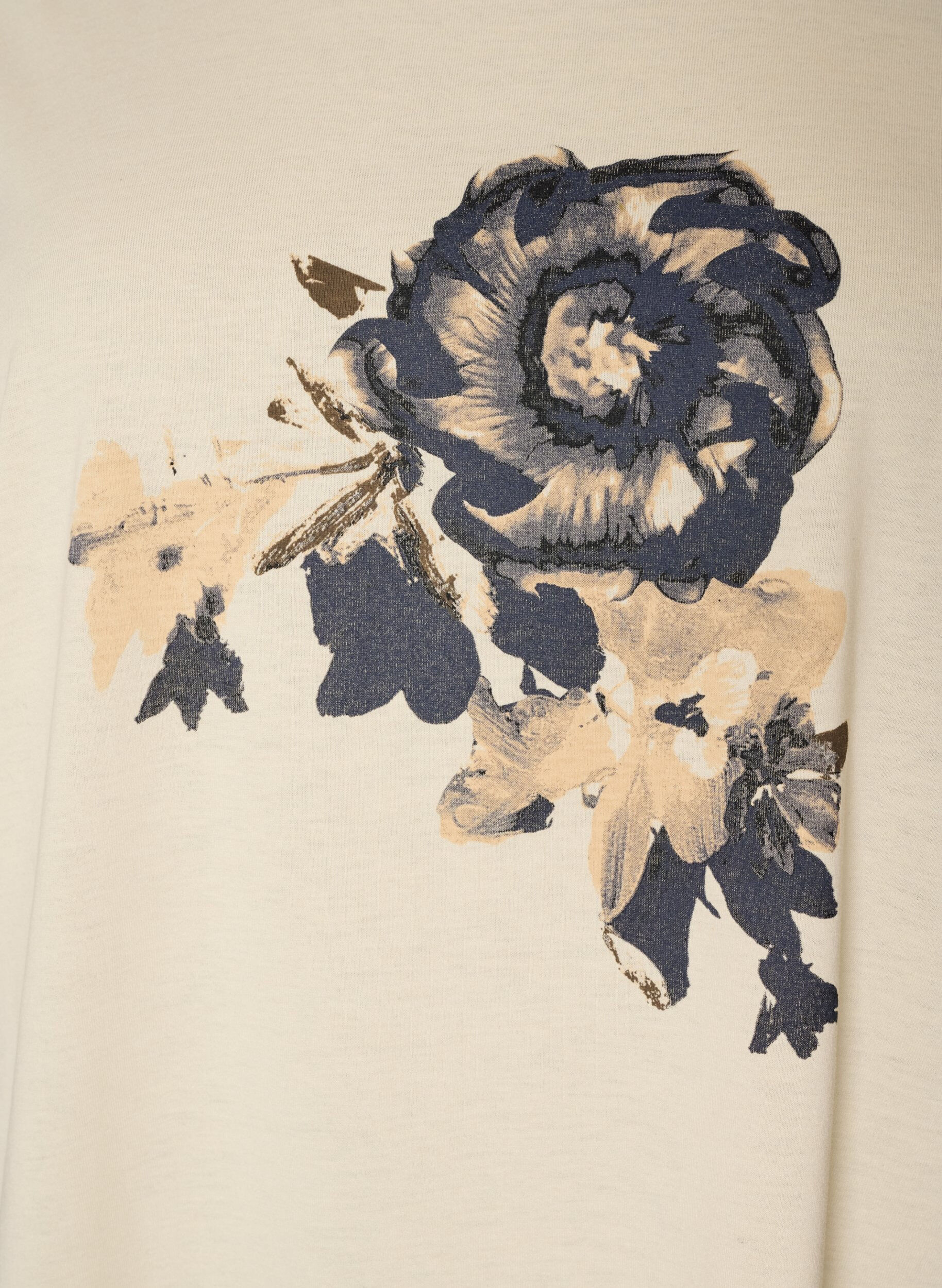 ZizziT-shirt z ozdobnym nadrukiem z przodu, Biały, Packshot image number 2