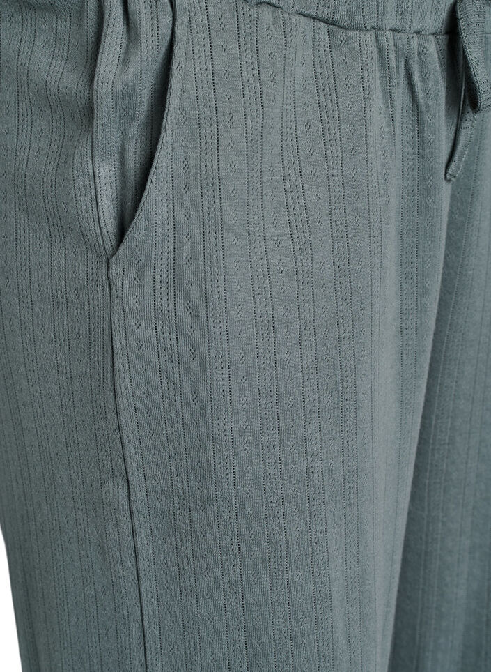 Bawelniane spodnie na noc, Zielony, Packshot image number 2