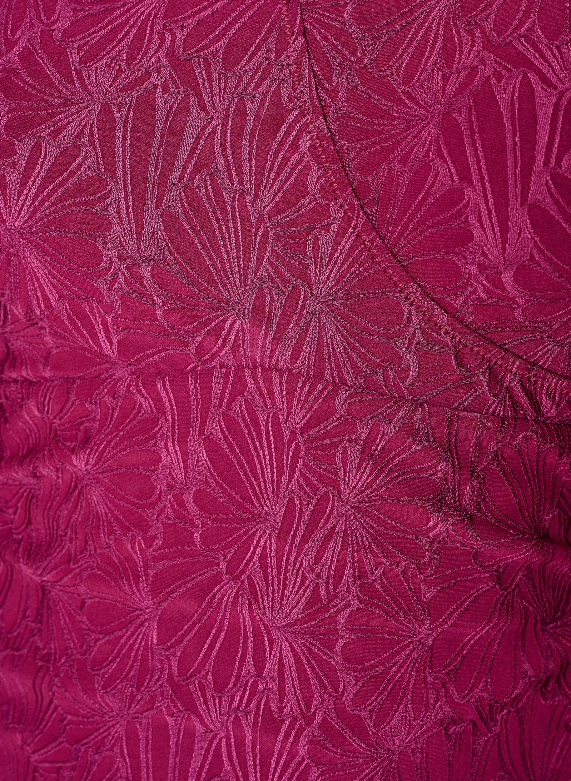 Zizzi Plaszczowy str&oacute;j kapielowy z motywem kwiatowym w tym samym kolorze, Czerwony, Packshot image number 2