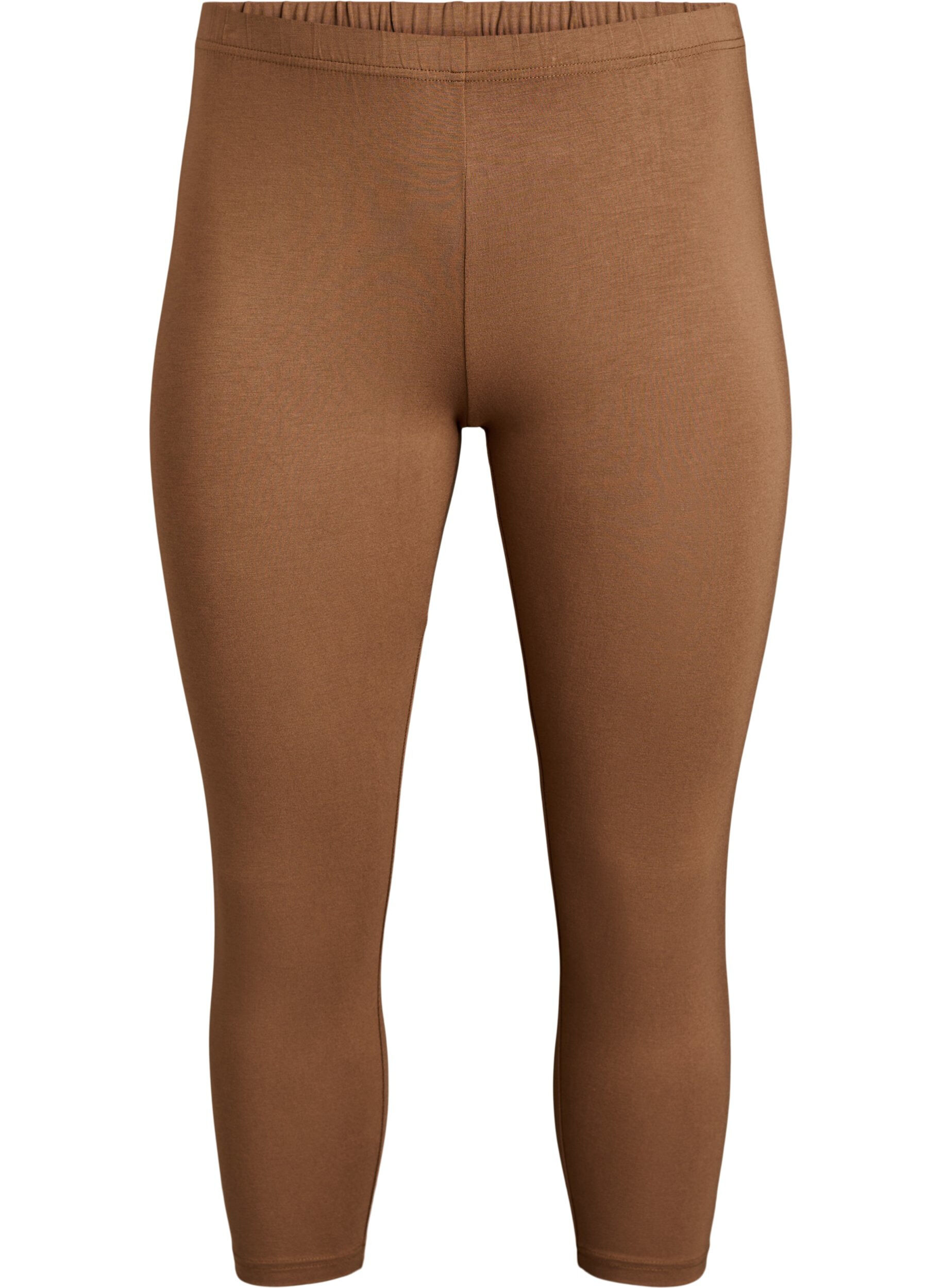 Legginsy 3/4 typu basic z wiskozy