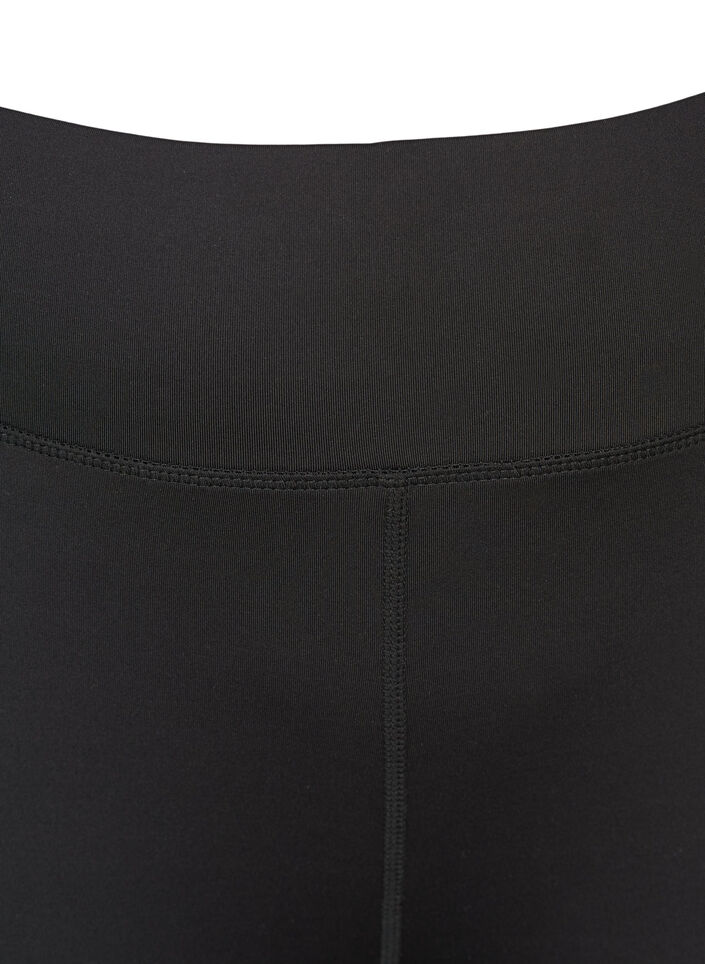 Przyciete proste legginsy sportowe, Czarne, Packshot