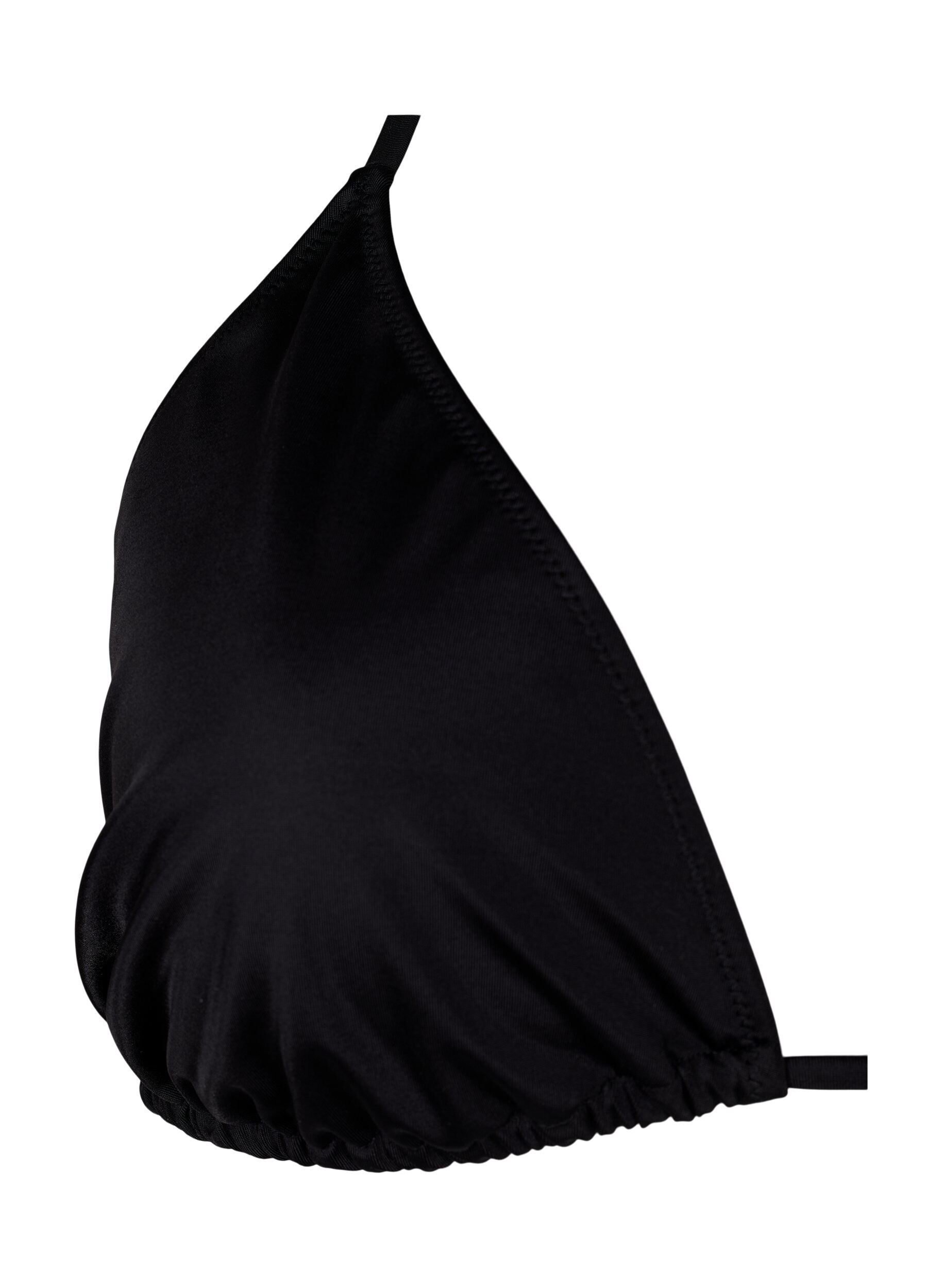 Zizzi Tr&oacute;jkatny biustonosz od bikini, Czarne, Packshot image number 2