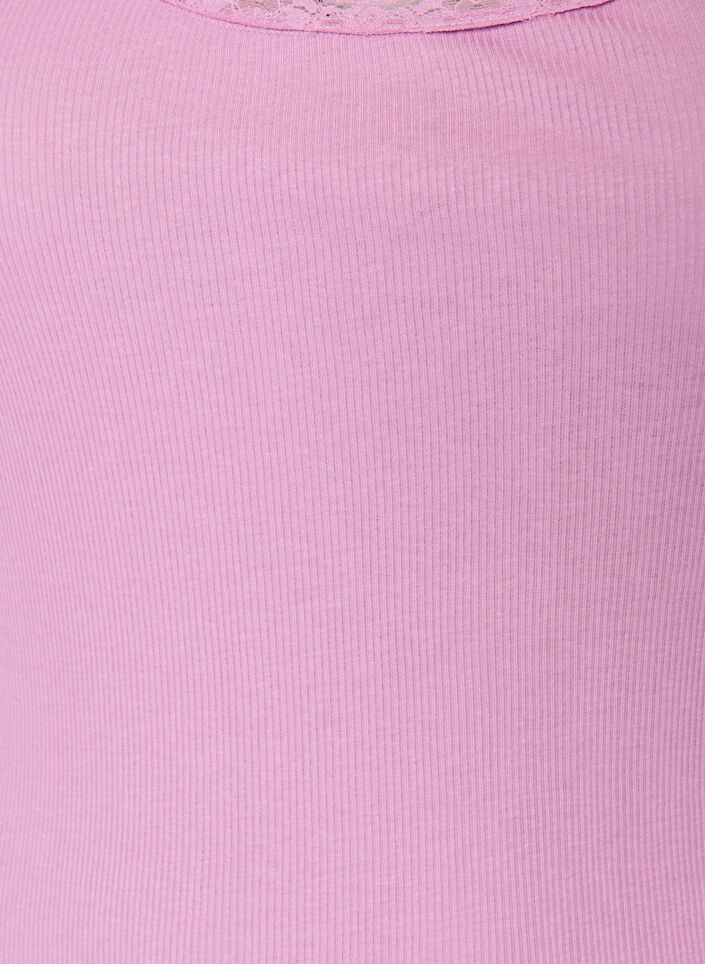 Top z koronkowym wykonczeniem, Fioletowy, Packshot image number 2