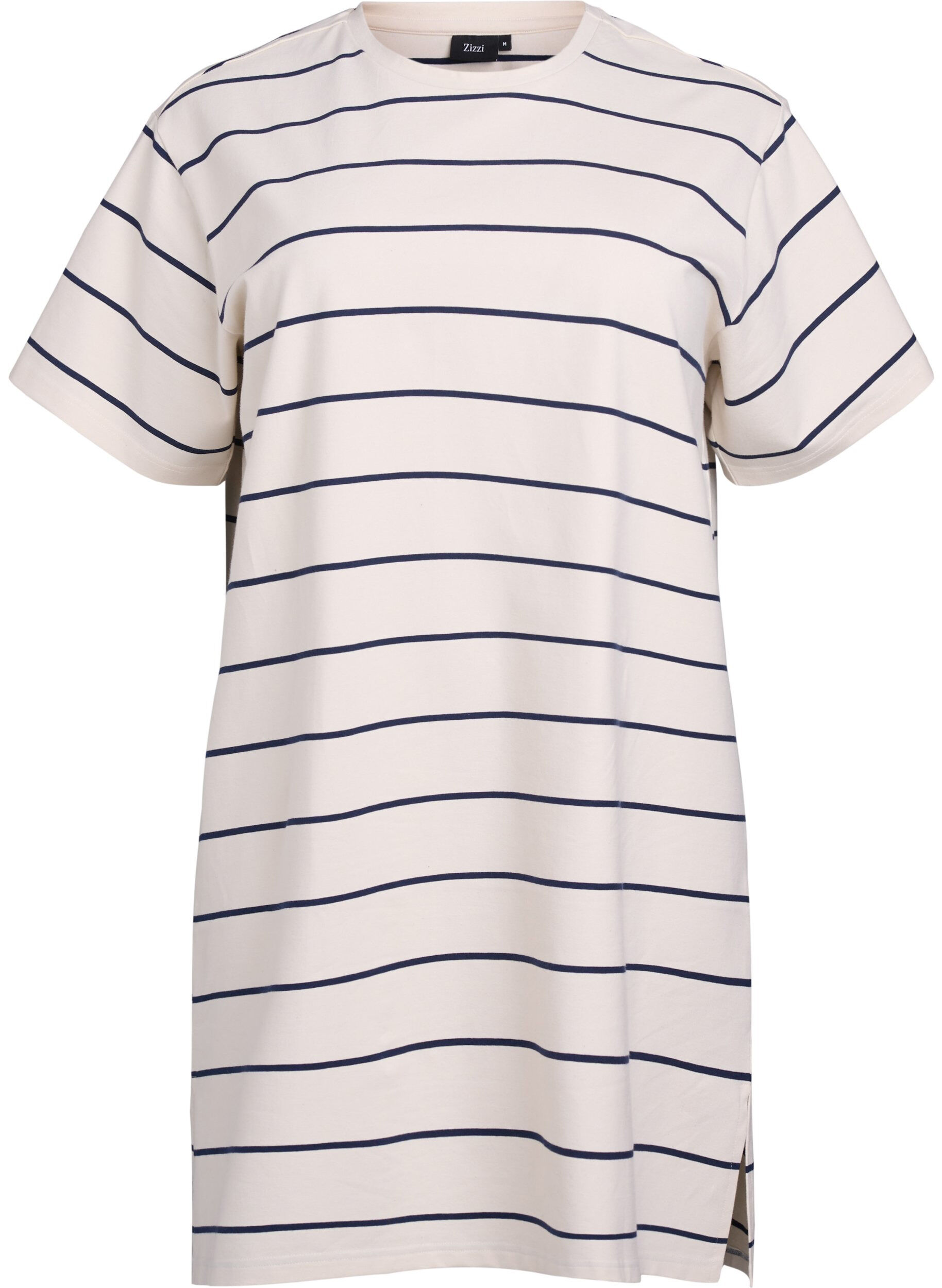 Kr&oacute;tka dzersejowa sukienka w paski