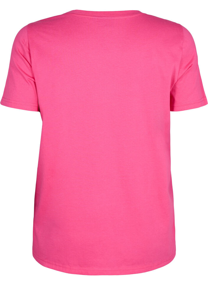 Bawelniana koszulka ze zlotym tekstem, R.Sorbet w.Gold Love, Packshot image number 1