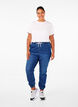 Jeansowe joggery z kieszeniami, Niebieskie, Model image number 0