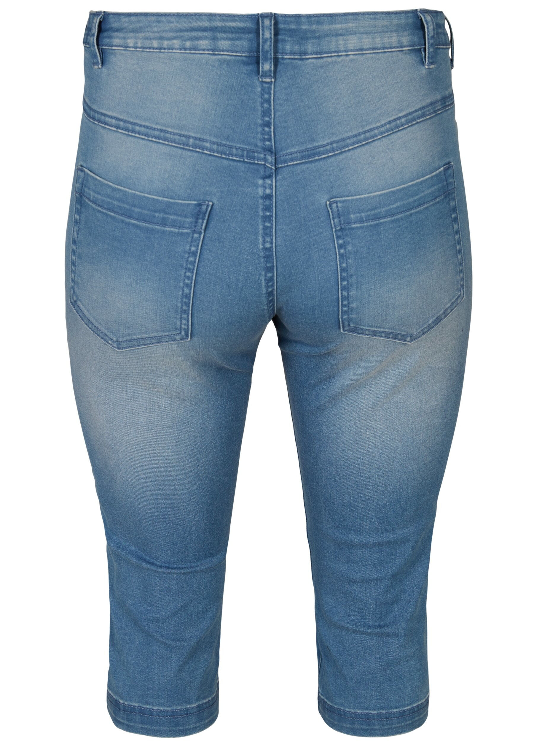 ZizziAmy capri jeans z wysokim stanem i bardzo dopasowanym krojem, Niebieskie, Packshot image number 1