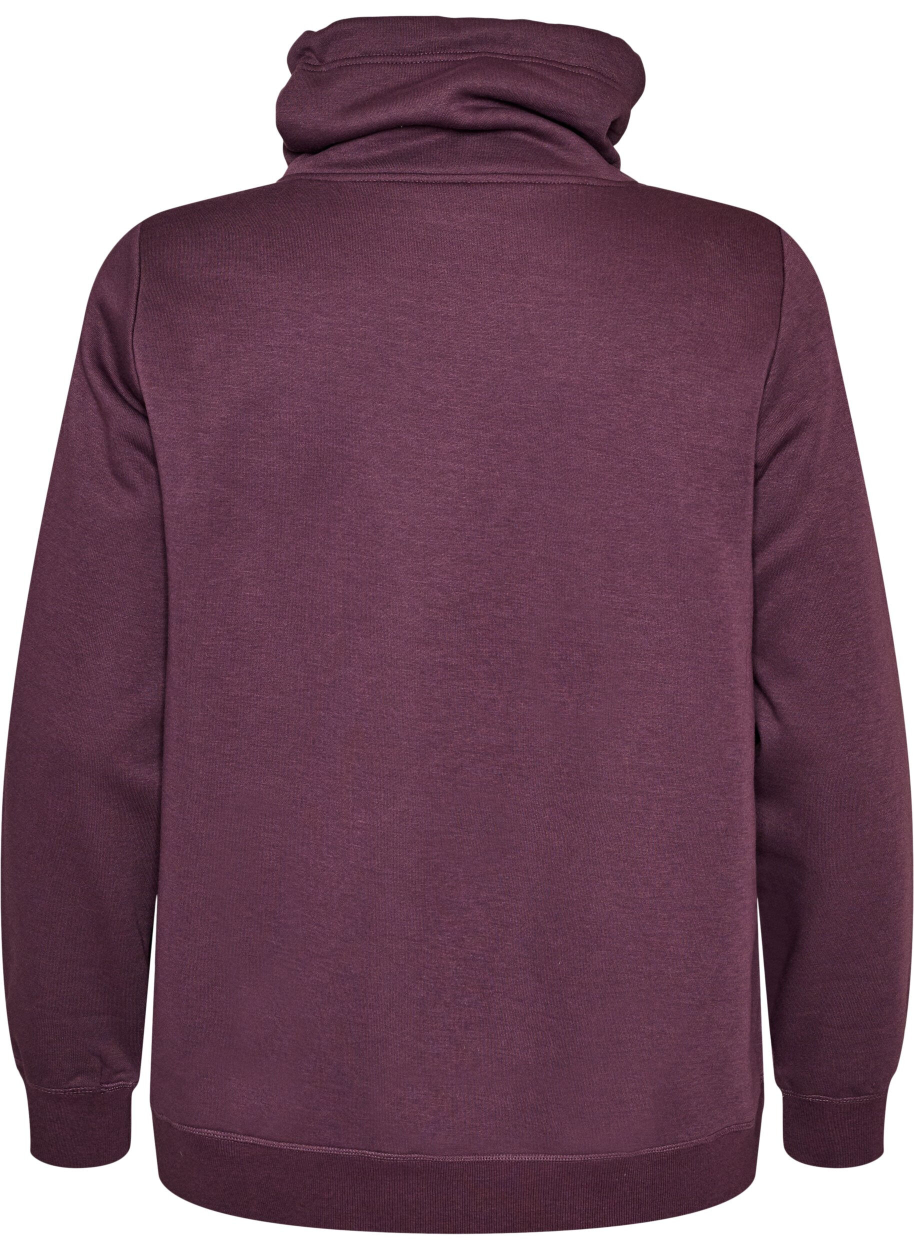 ZizziBluza z wysokim kolnierzem i kieszeniami, Fioletowy, Packshot image number 1