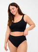 3-pack bawelniane figi damskie z normalnym stanem, Czarne, Model image number 0