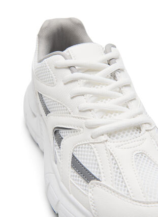 Szerokie buty sportowe, White, Packshot image number 2