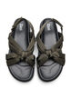 Szerokie - Sandal z detalem wiazania, Zielony, Packshot image number 2