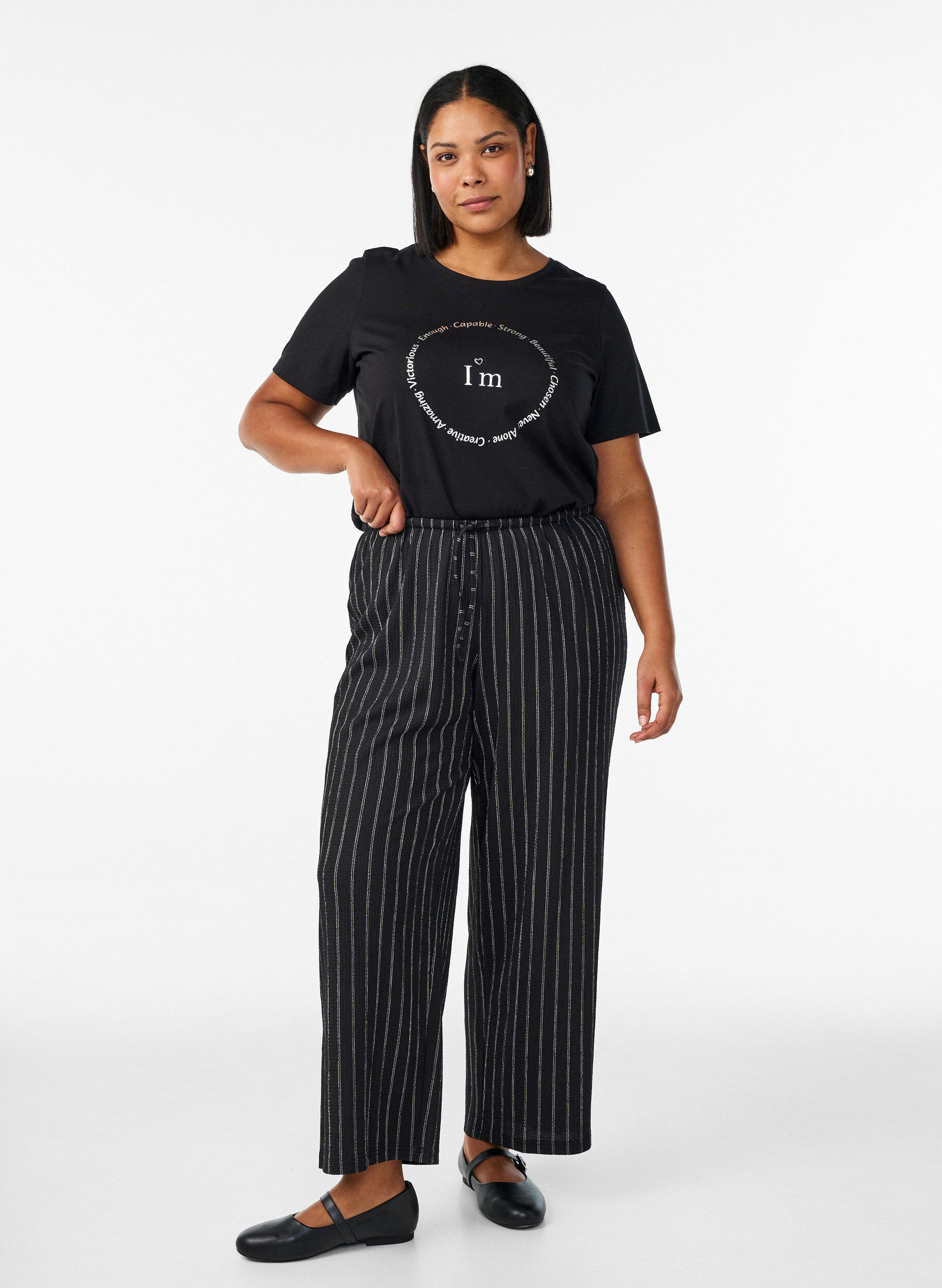 ZizziKoszulka z motywem, Czarne, Model image number 1