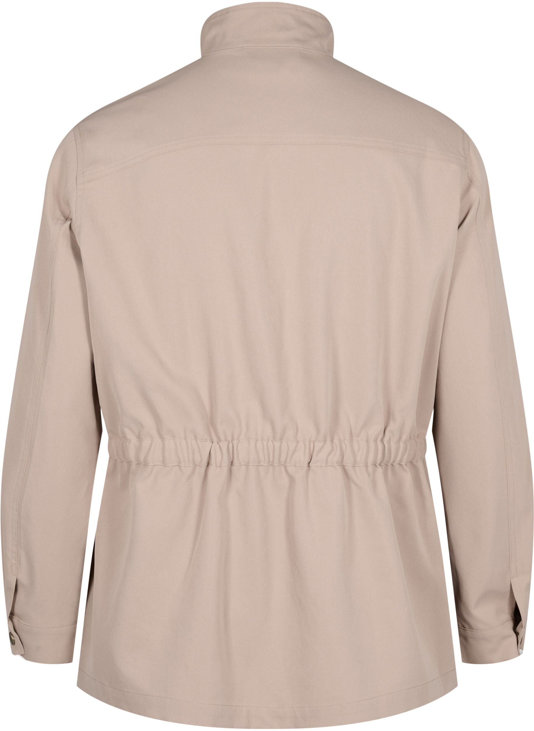 Zizzi Kurtka wojskowa sciagana w talii za pomoca sznurka, Lark, Packshot image number 1