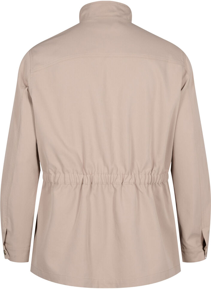 Kurtka wojskowa sciagana w talii za pomoca sznurka, Lark, Packshot image number 1