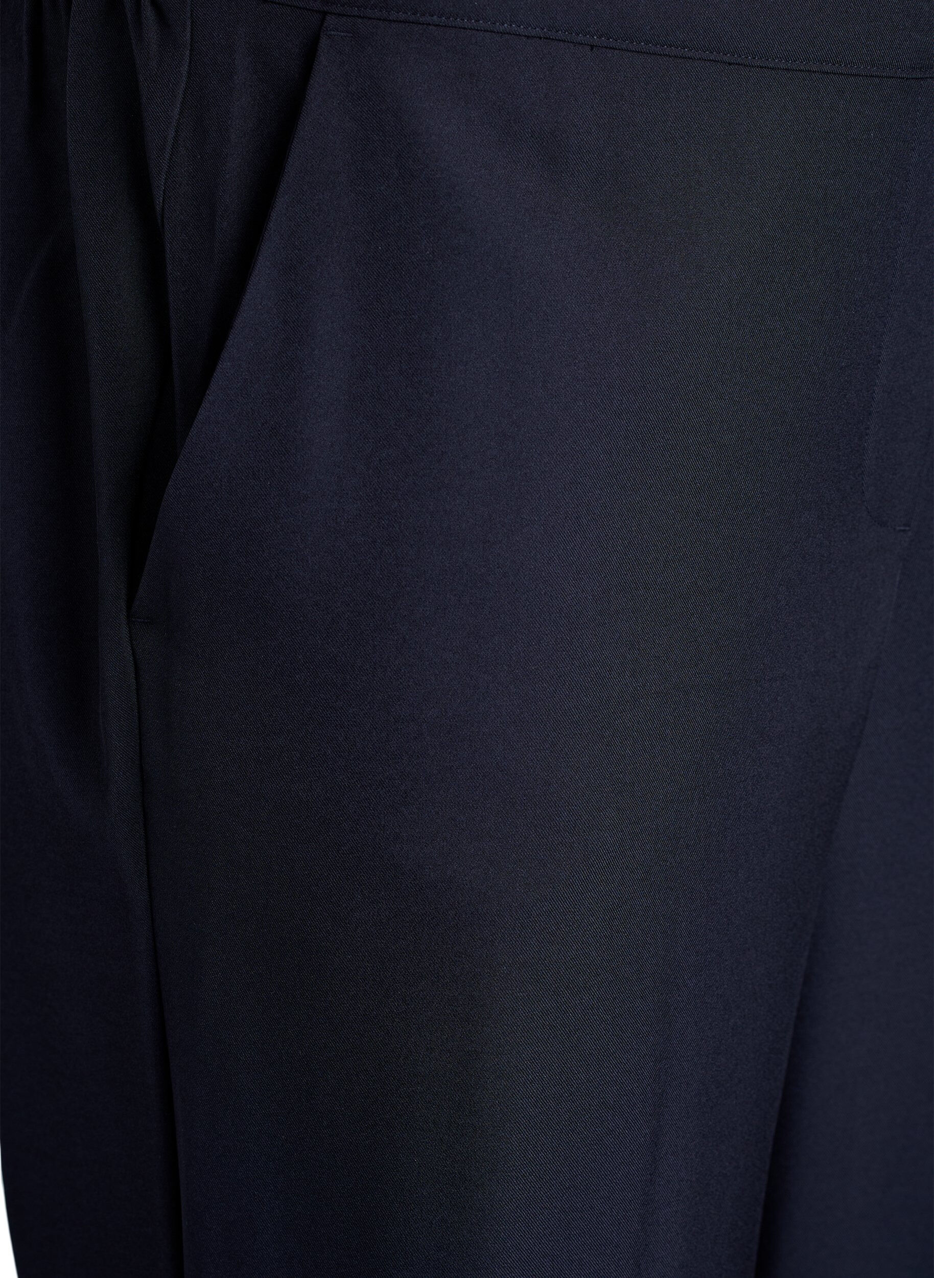 Zizzi FLASH - Luzne spodnie z kieszeniami, Czarne, Packshot image number 2