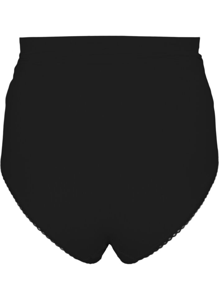 Majtki ciazowe bezszwowe, Czarne, Packshot image number 1