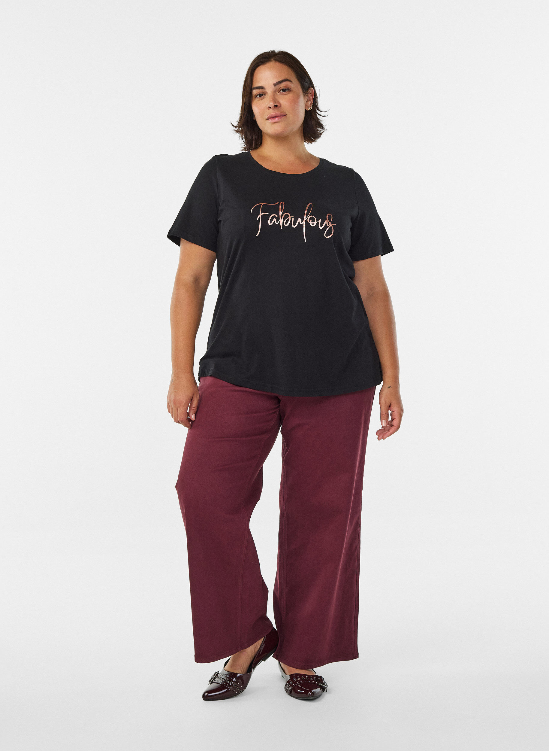 Zizzi FLASH - Koszulka z nadrukiem, Czarne, Model image number 1