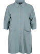 Long viscose shirt with pockets and 3/4 sleeves, Balsam Green, Packshot image number 0