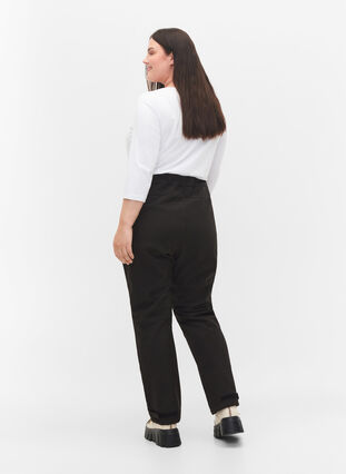 Softshellowe spodnie z regulowanym rzepem, Black, Model image number 2